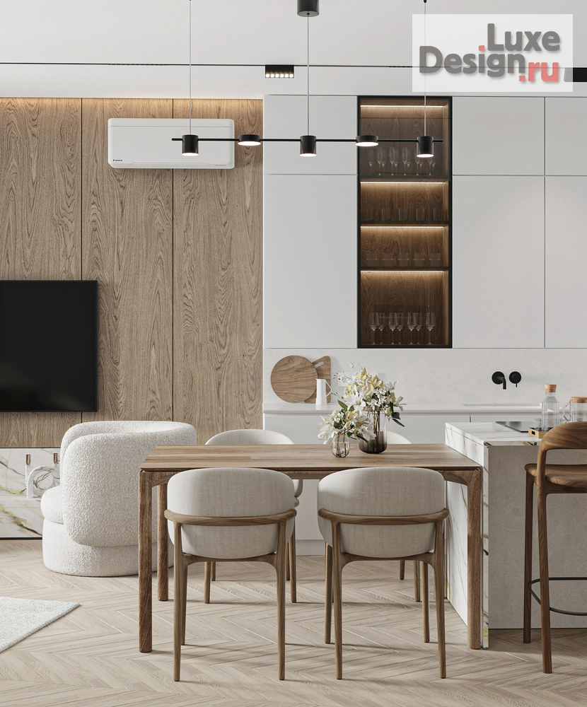 Дизайн интерьера двухкомнатной квартиры "CLEVER PARK - IV" (фото 1)