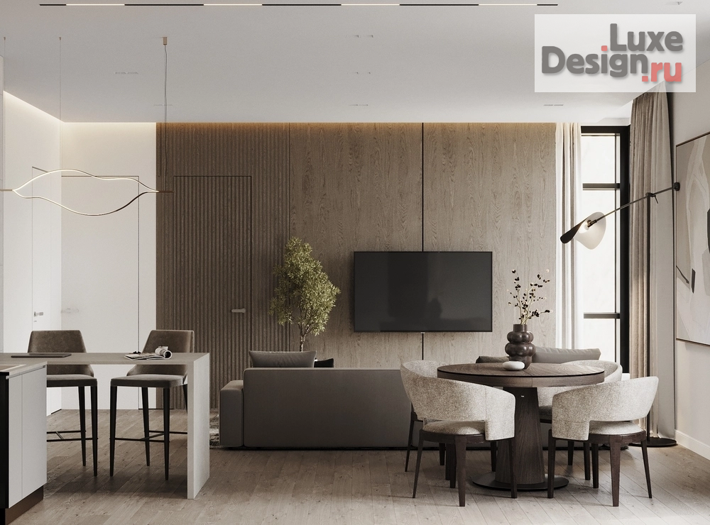 Дизайн интерьера четырехкомнатной квартиры "ПАРК СТОЛИЦ" (фото 5)