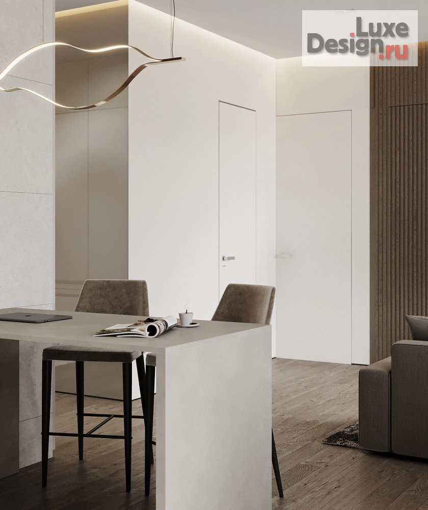 Дизайн интерьера четырехкомнатной квартиры "ПАРК СТОЛИЦ" (фото 7)