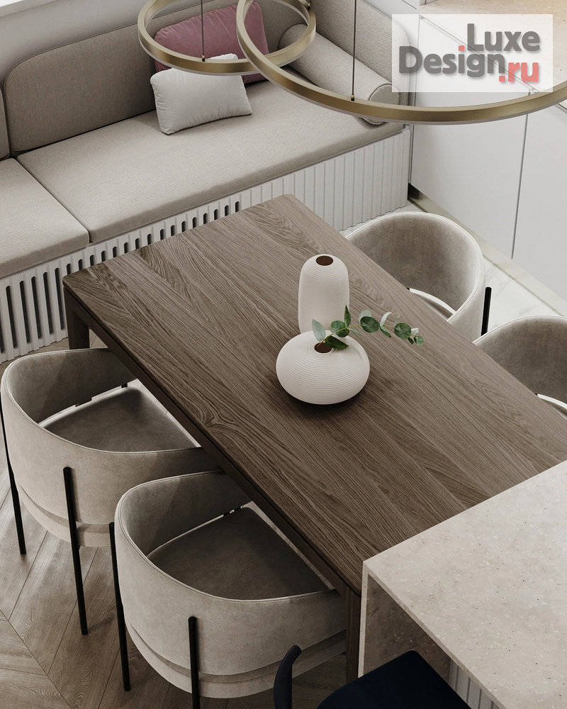 Дизайн интерьера трехкомнатной квартиры "ЖК АТМОСФЕРА " (фото 12)