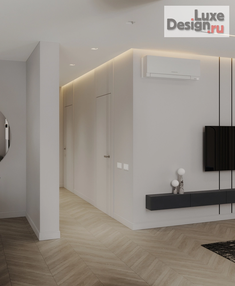 Дизайн интерьера трехкомнатной квартиры "ЖК АТМОСФЕРА " (фото 15)