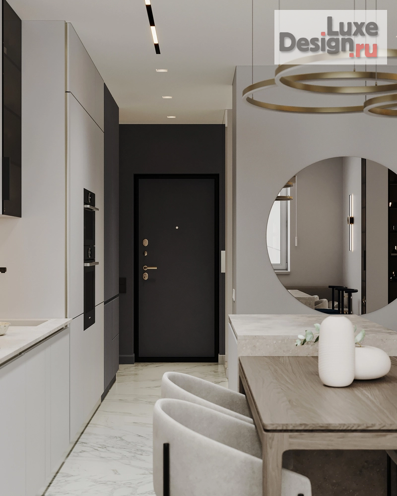 Дизайн интерьера трехкомнатной квартиры "ЖК АТМОСФЕРА " (фото 16)