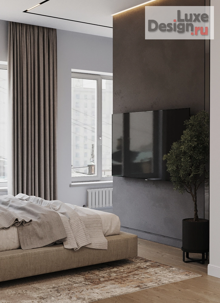 Дизайн интерьера четырехкомнатной квартиры "ПАРК СТОЛИЦ" (фото 18)