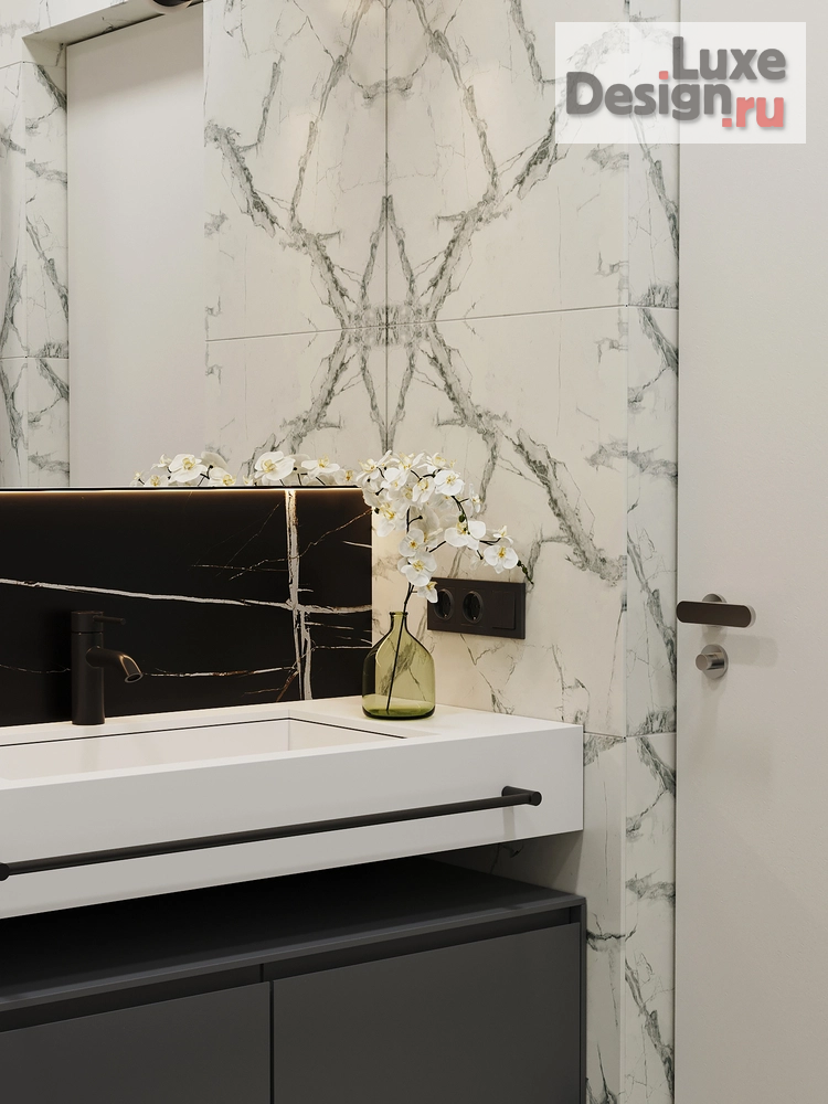 Дизайн интерьера трехкомнатной квартиры "ЖК АТМОСФЕРА " (фото 20)