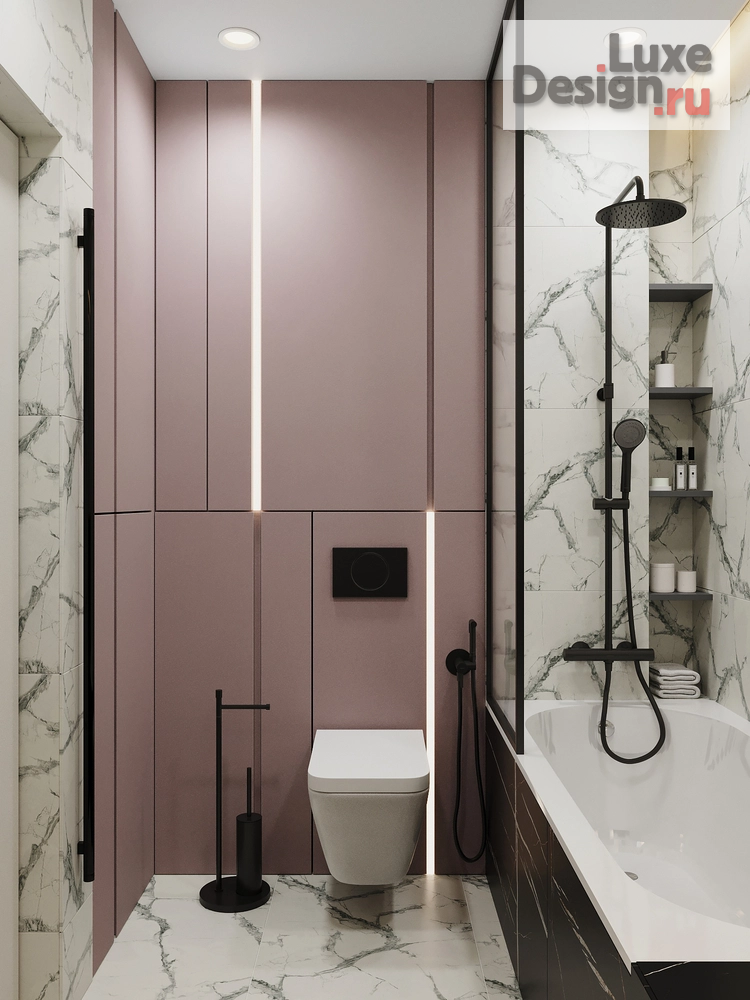 Дизайн интерьера трехкомнатной квартиры "ЖК АТМОСФЕРА " (фото 22)