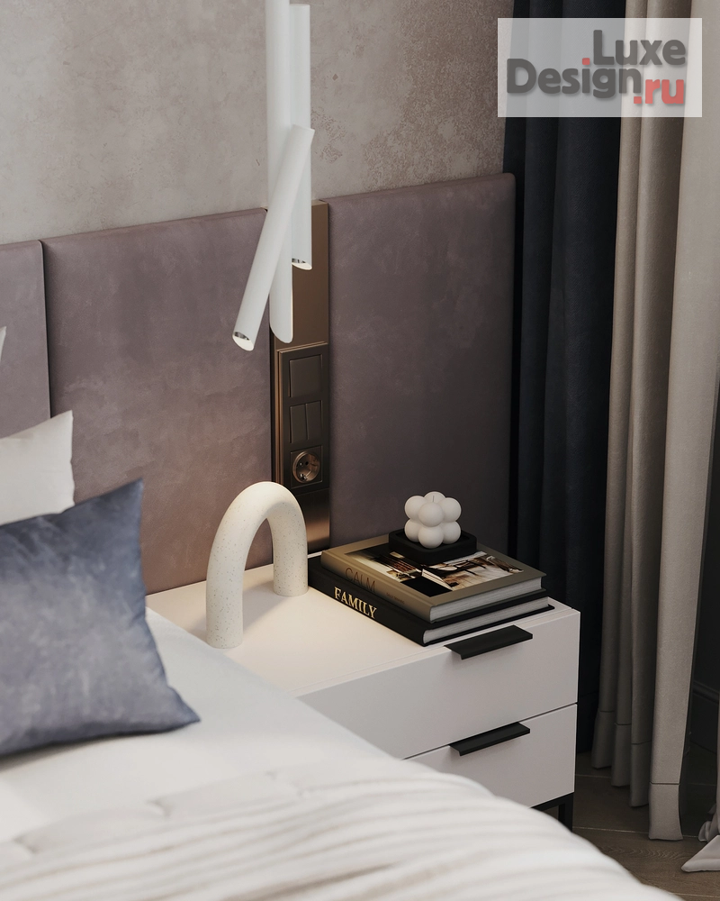 Дизайн интерьера трехкомнатной квартиры "ЖК АТМОСФЕРА " (фото 34)