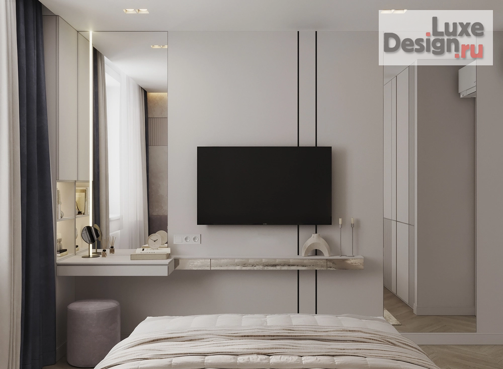 Дизайн интерьера трехкомнатной квартиры "ЖК АТМОСФЕРА " (фото 37)