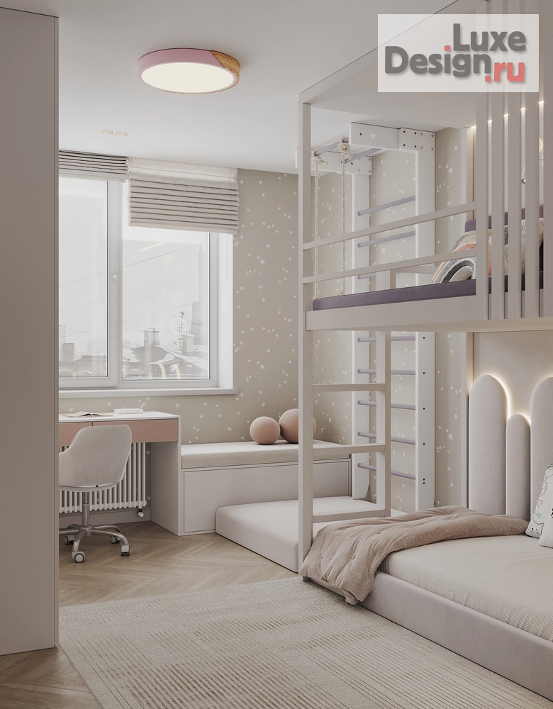 Дизайн интерьера трехкомнатной квартиры "ЖК АТМОСФЕРА " (фото 39)