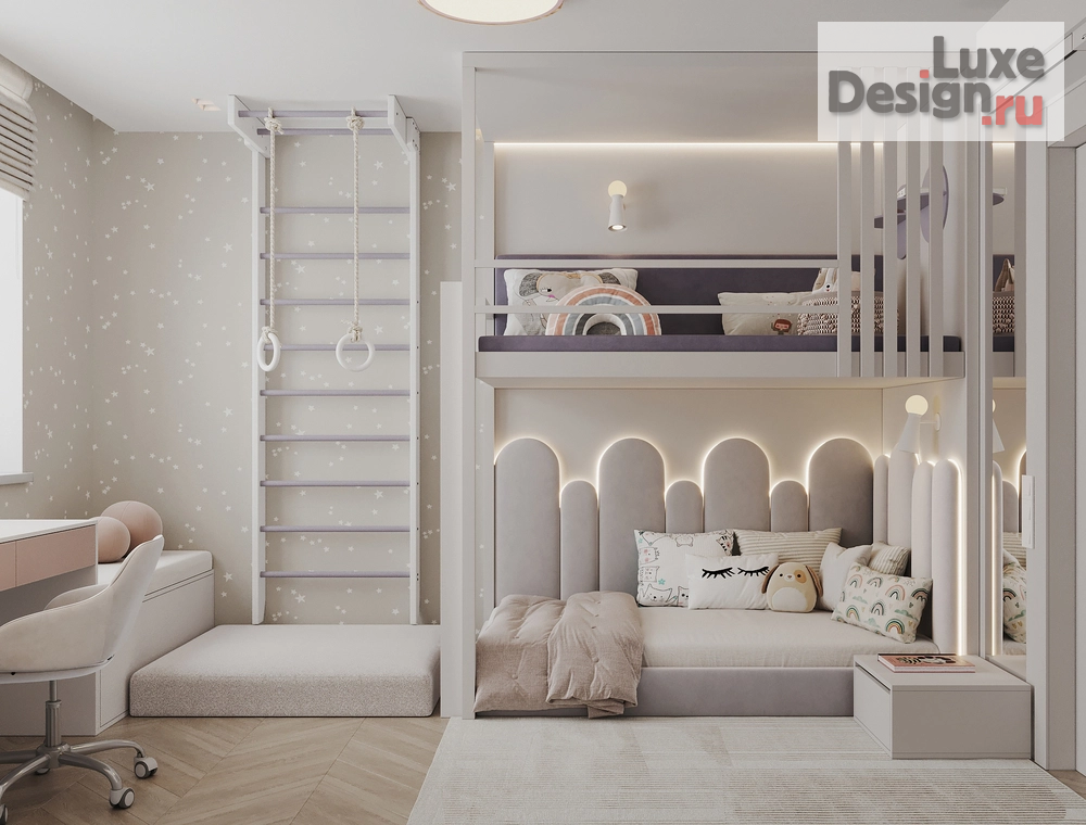 Дизайн интерьера трехкомнатной квартиры "ЖК АТМОСФЕРА " (фото 46)