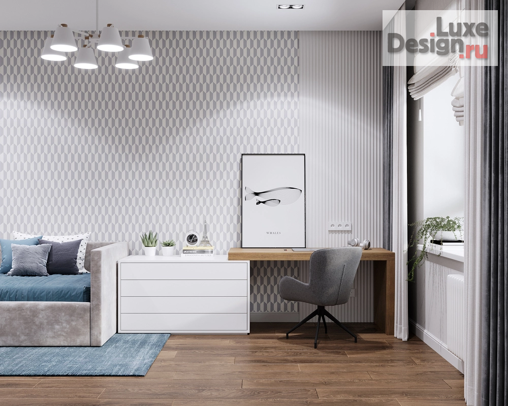 Дизайн интерьера трехкомнатной квартиры "МАРШАЛА ЖУКОВА" (фото 36)