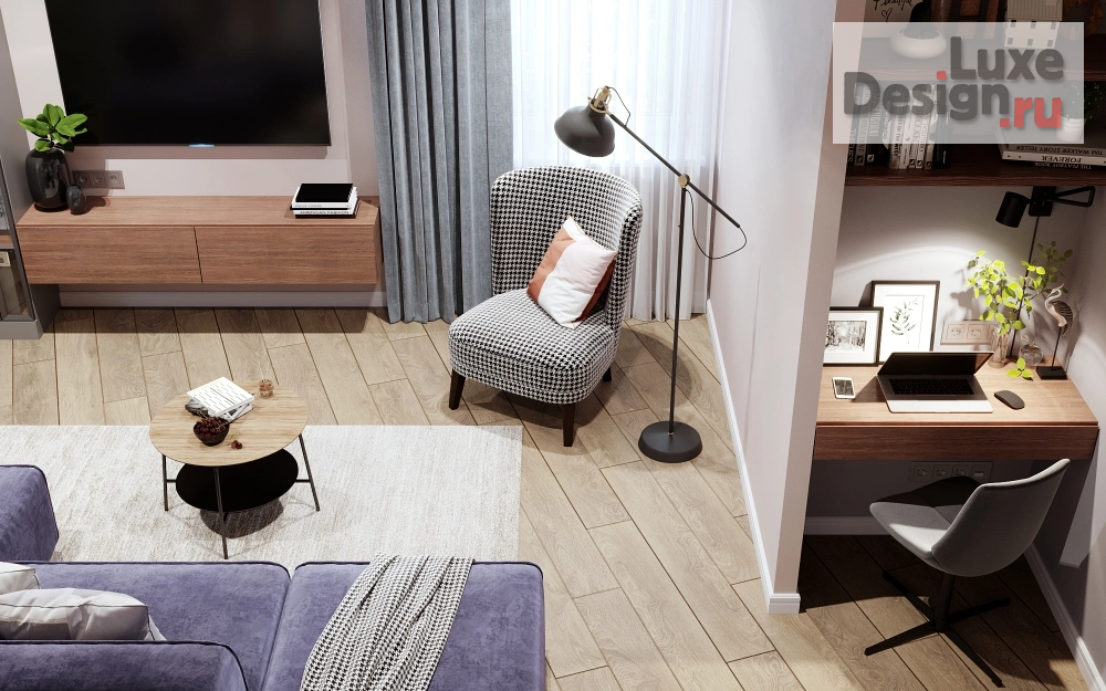 Дизайн интерьера двухкомнатной квартиры "Балтым парк " (фото 11)