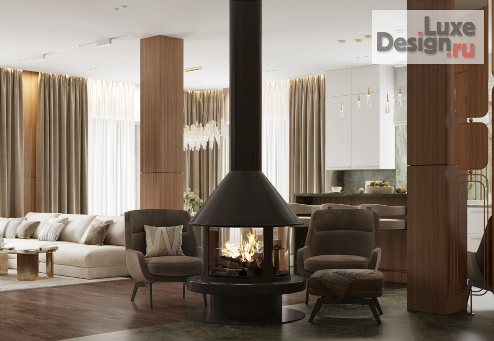 Дизайн интерьера коттеджа "Проект дома в коттеджном посёлке Образцово" (фото 1)