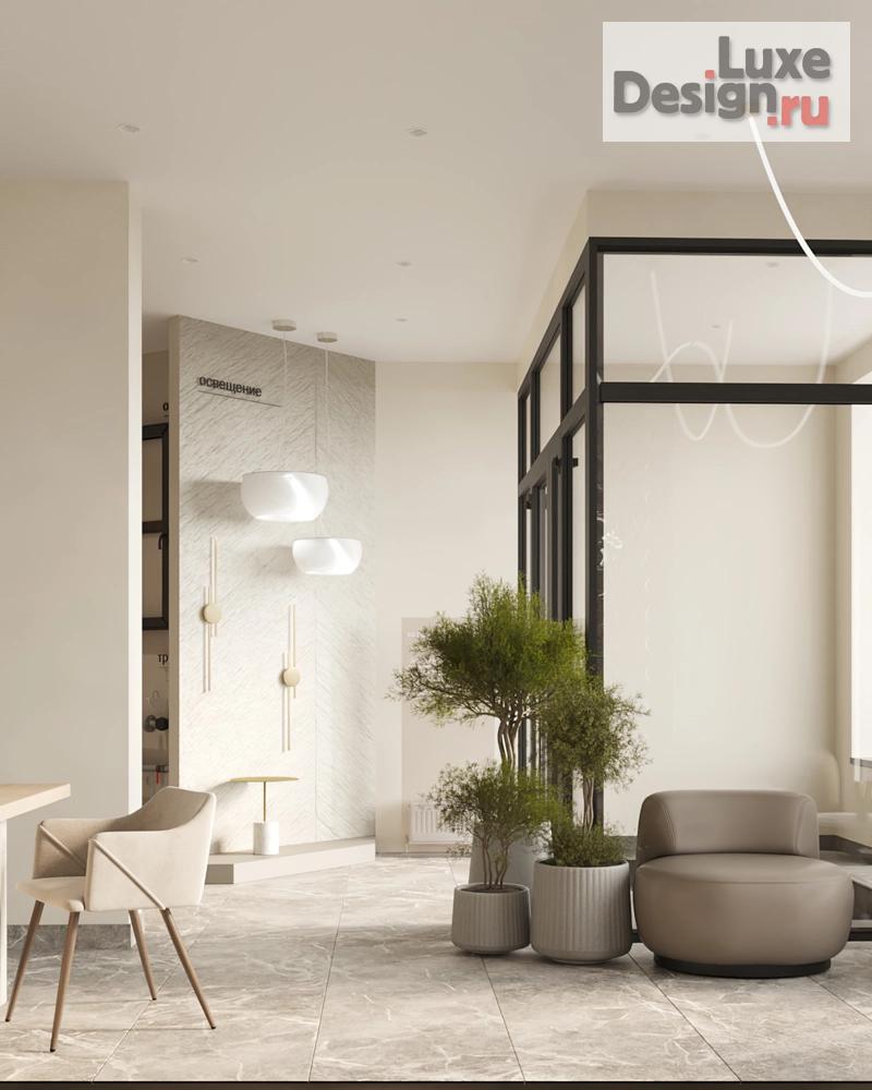 Дизайн интерьера офиса "Офис продаж застройщика" (фото 7)