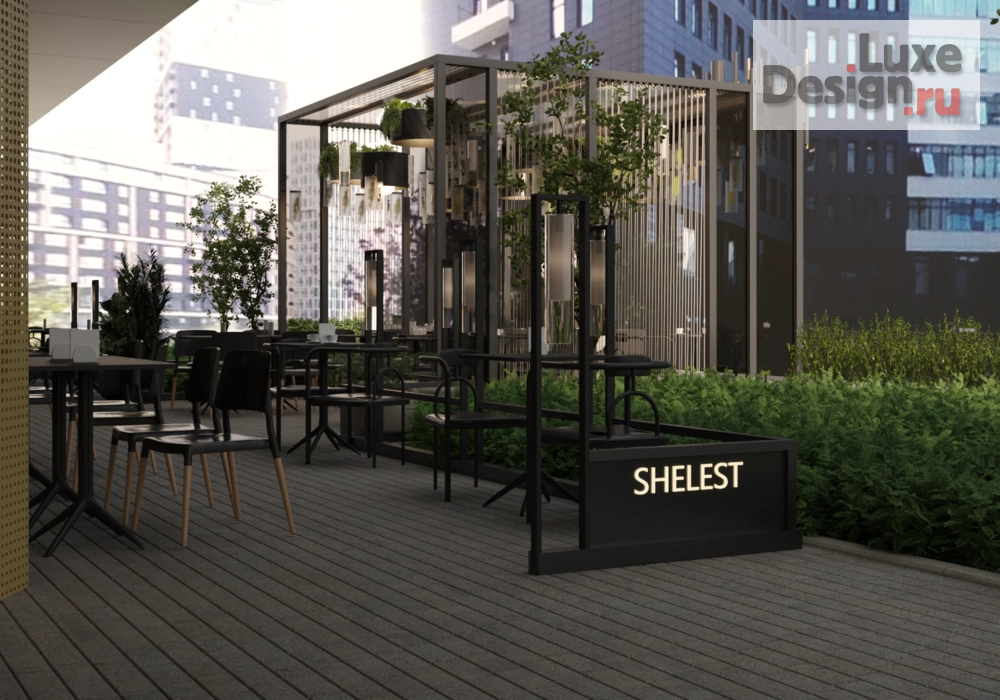Общественная архитектура "Проект летнего пространства для ресторана" (фото 3)