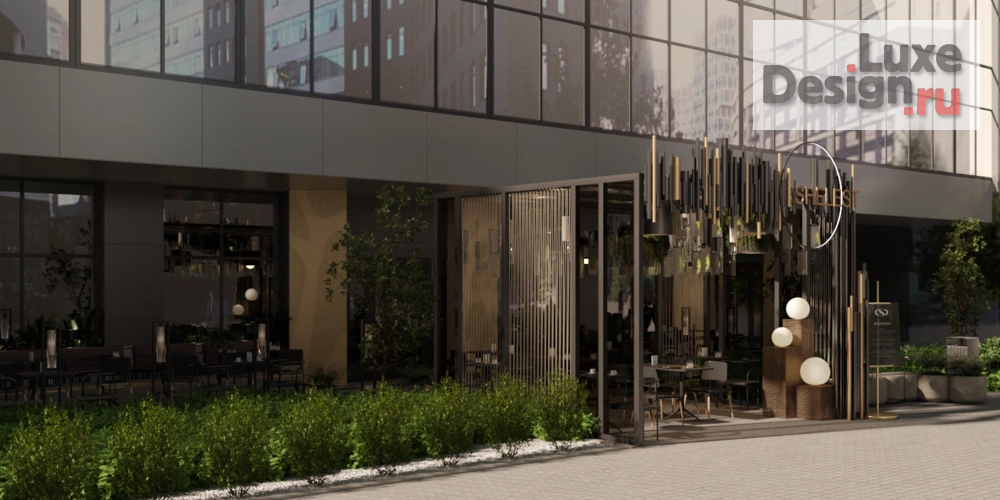 Общественная архитектура "Проект летнего пространства для ресторана" (фото 5)