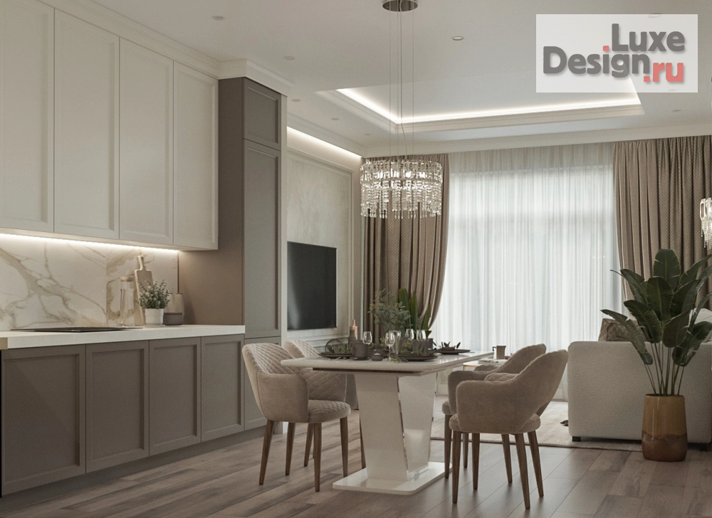 Дизайн интерьера четырехкомнатной квартиры " ЖК "Первомайская 60"" (фото 3)