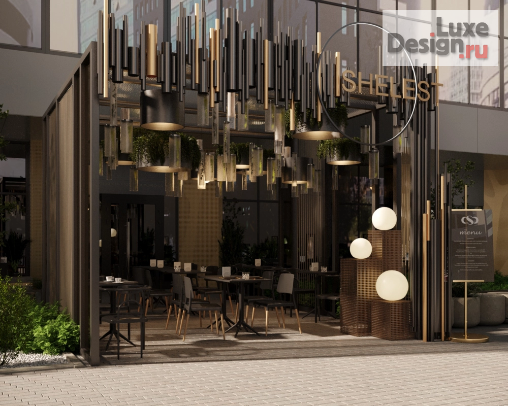 Общественная архитектура "Проект летнего пространства для ресторана" (фото 1)