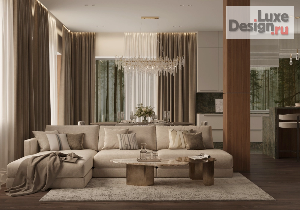 Дизайн интерьера коттеджа "Проект дома в коттеджном посёлке Образцово" (фото 2)