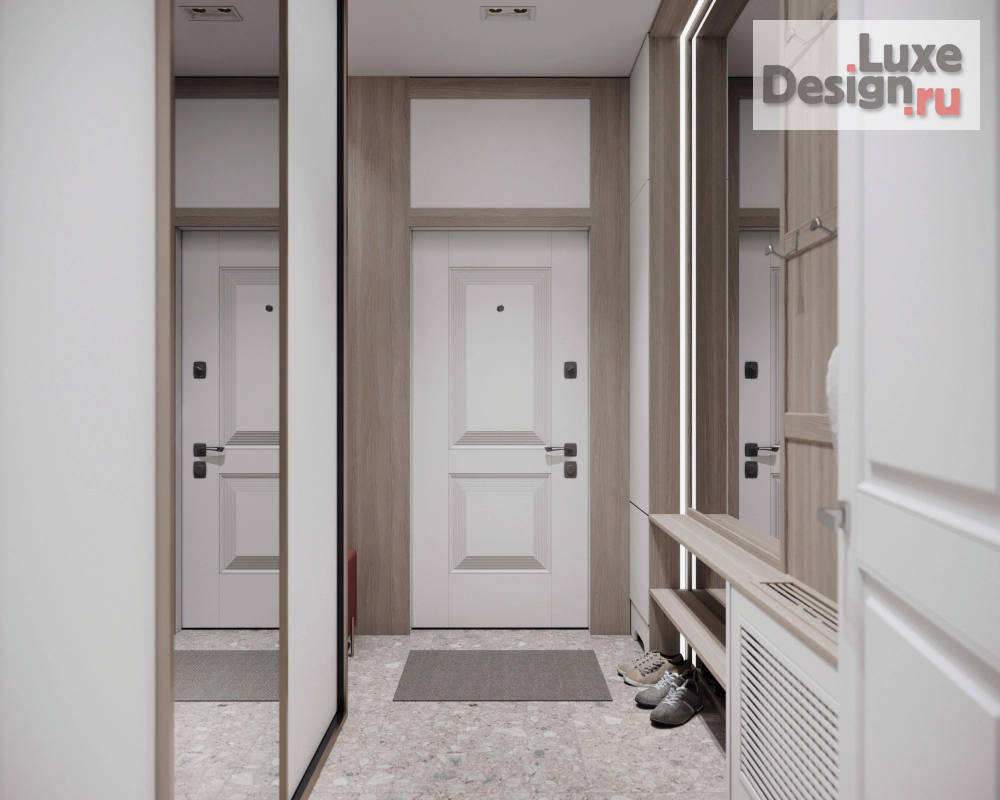 Дизайн интерьера прихожей "с. Курганово" (фото 3)