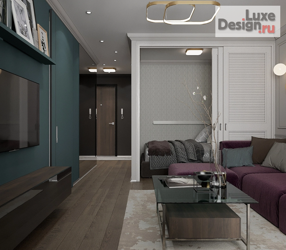 Дизайн интерьера гостиной "ул. Викулова (гостиная)" (фото 3)