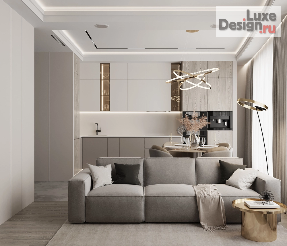 Дизайн интерьера двухкомнатной квартиры "Дизайн квартиры ЖК Forum City" (фото 5)