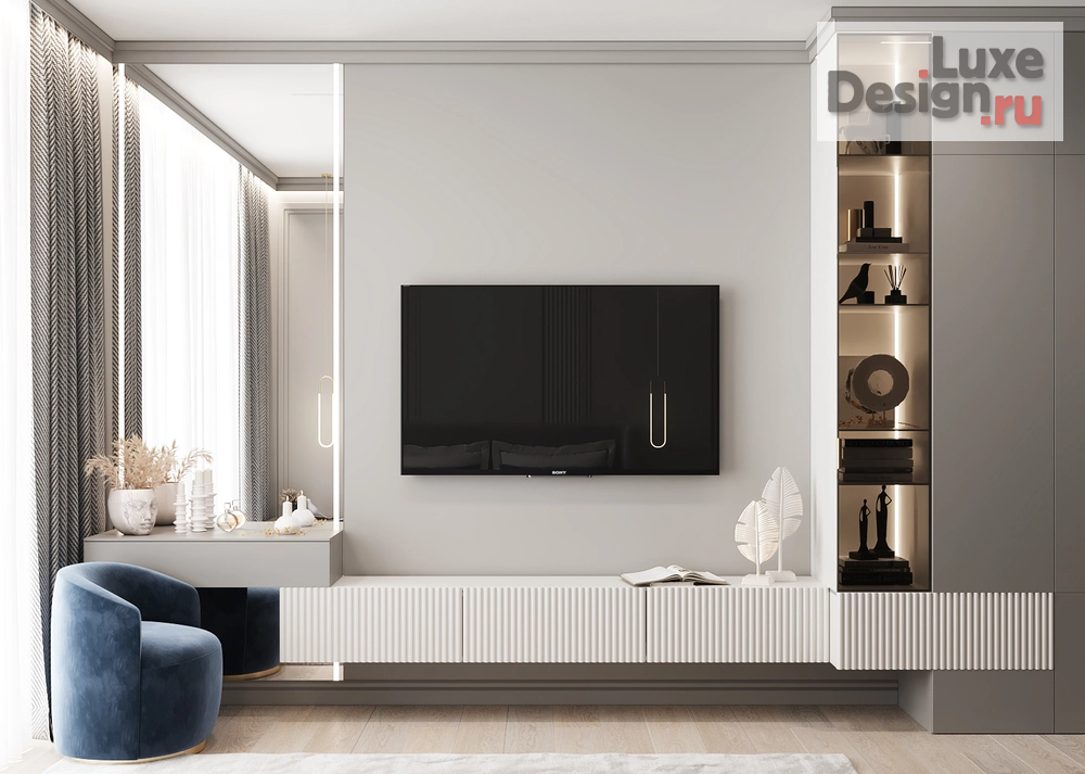 Дизайн интерьера трехкомнатной квартиры "Дизайн квартиры ЖК Парк Столиц" (фото 10)