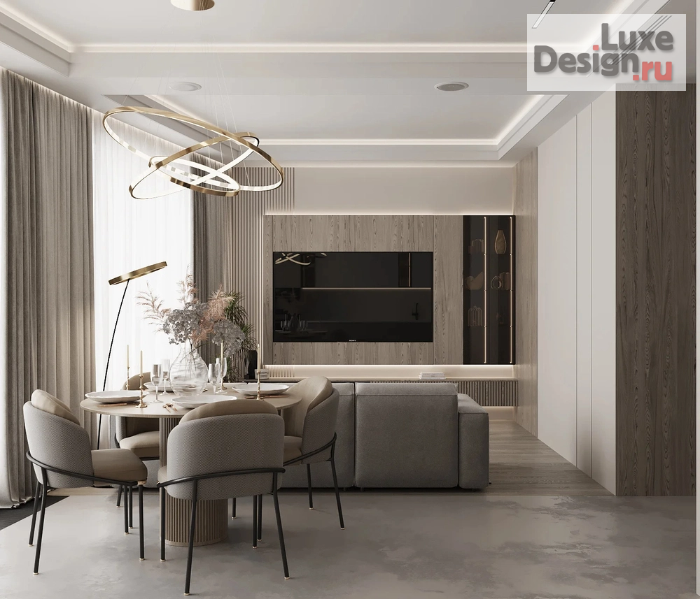 Дизайн интерьера двухкомнатной квартиры "Дизайн квартиры ЖК Forum City" (фото 3)