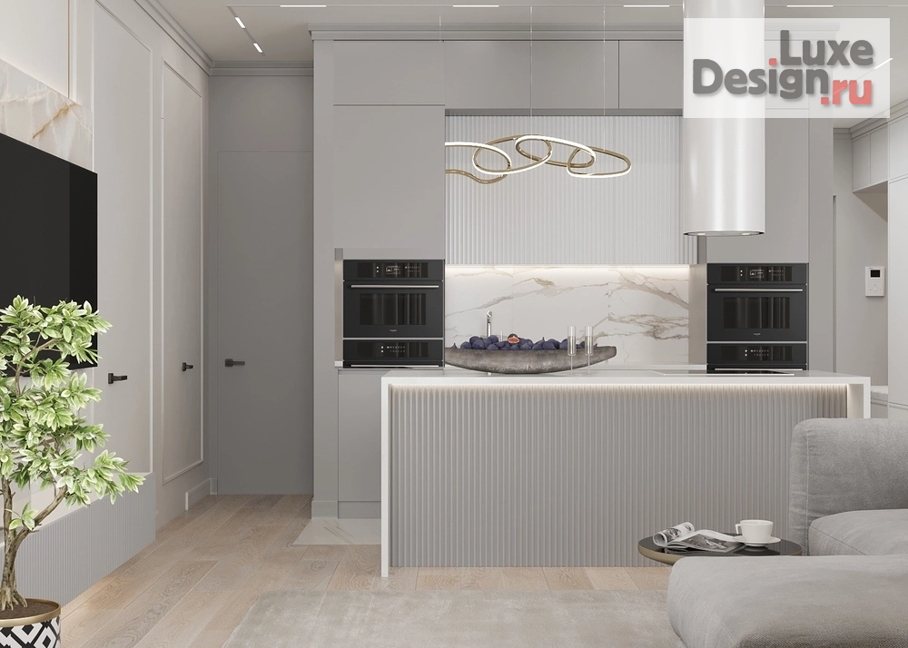 Дизайн интерьера трехкомнатной квартиры "Дизайн квартиры ЖК Парк Столиц" (фото 4)