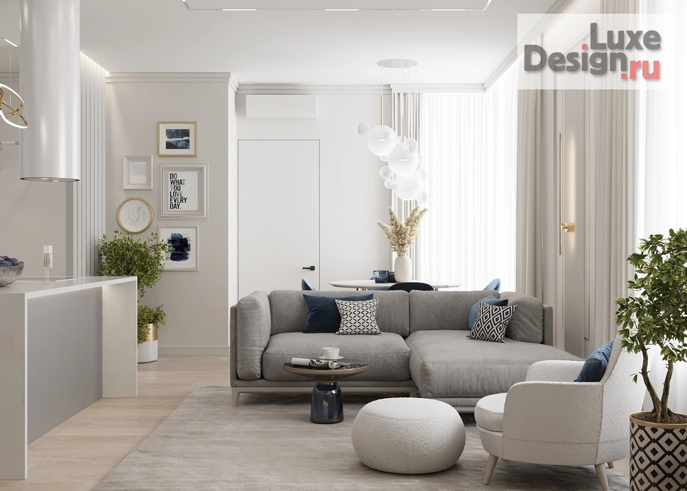 Дизайн интерьера трехкомнатной квартиры "Дизайн квартиры ЖК Парк Столиц" (фото 5)