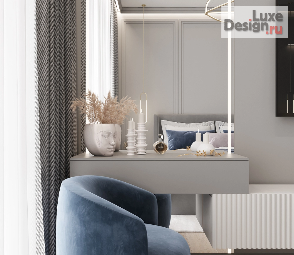 Дизайн интерьера трехкомнатной квартиры "Дизайн квартиры ЖК Парк Столиц" (фото 14)