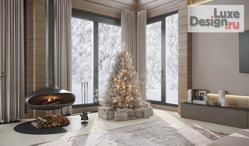 Дизайн интерьера загородного дома "Дизайн дома из бруса" (фото 10)