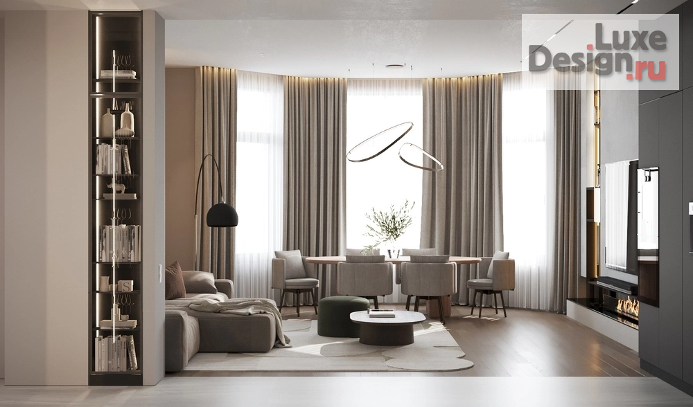 Дизайн интерьера четырехкомнатной квартиры "Дизайн квартиры ЖК Ривьера" (фото 3)