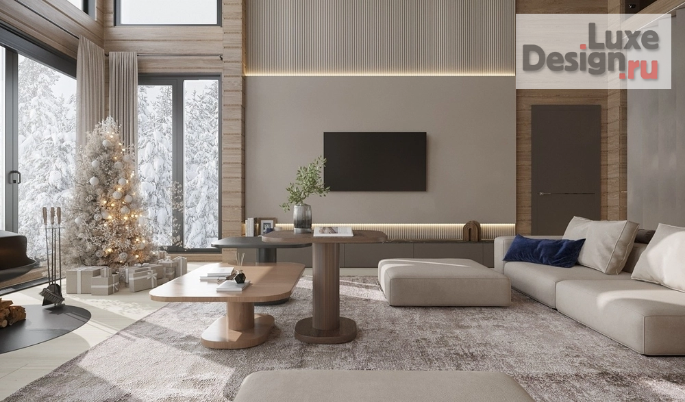 Дизайн интерьера загородного дома "Дизайн дома из бруса" (фото 4)