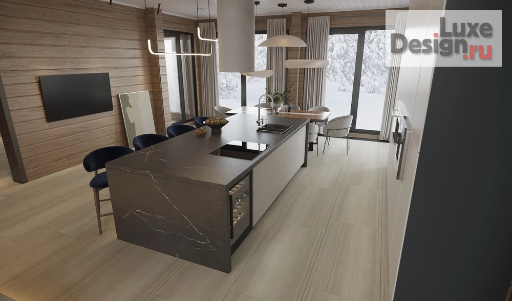 Дизайн интерьера загородного дома "Дизайн дома из бруса" (фото 9)