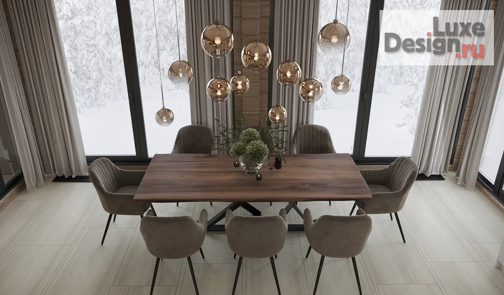 Дизайн интерьера загородного дома "Дизайн дома из бруса" (фото 13)