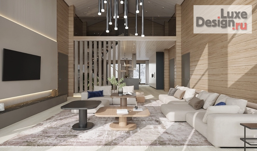 Дизайн интерьера загородного дома "Дизайн дома из бруса" (фото 15)