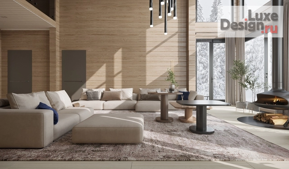 Дизайн интерьера загородного дома "Дизайн дома из бруса" (фото 3)