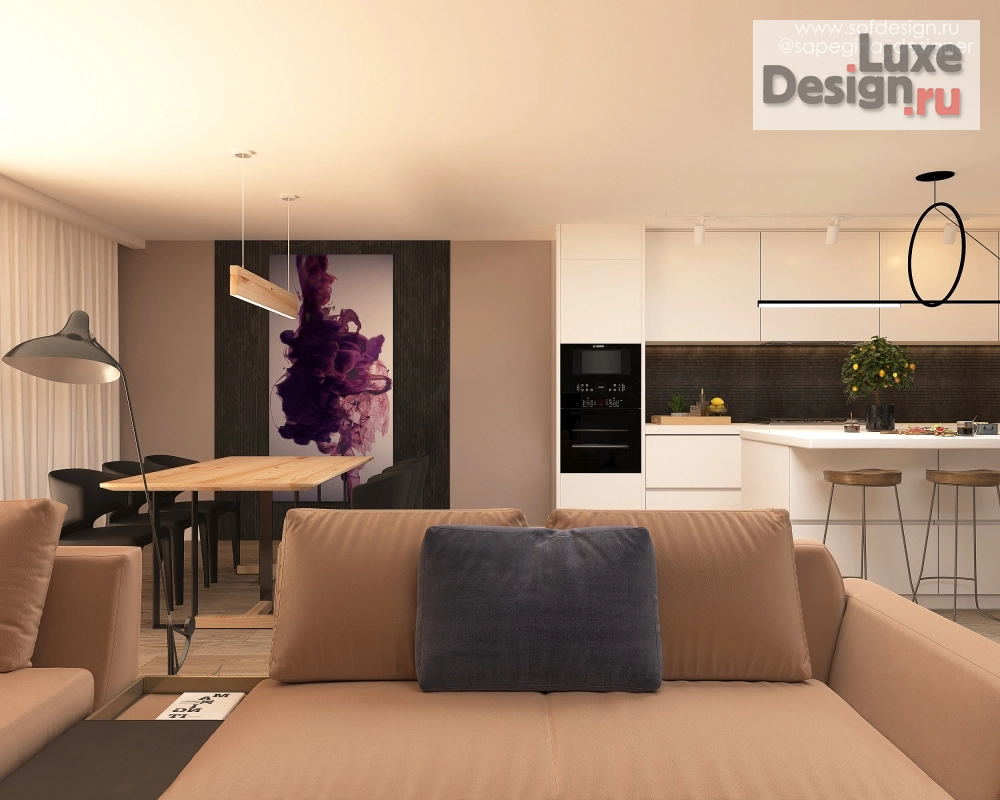 Дизайн интерьера трехкомнатной квартиры "КВАРТИРА В CHICAGO-ILLINOIS-DARIEN USA" (фото 3)