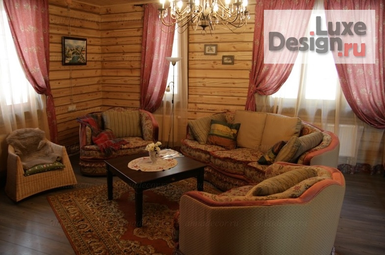 Дизайн интерьера коттеджа "Проект в стиле Кантри" (фото 1)