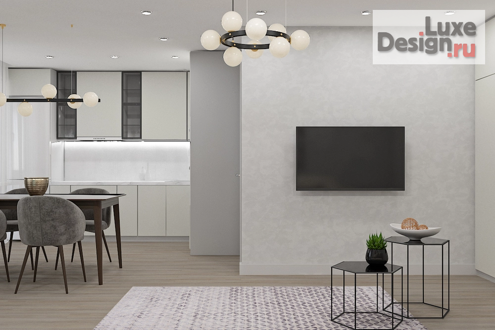 Дизайн интерьера трехкомнатной квартиры "Дизайн трех комнатной квартиры" (фото 1)