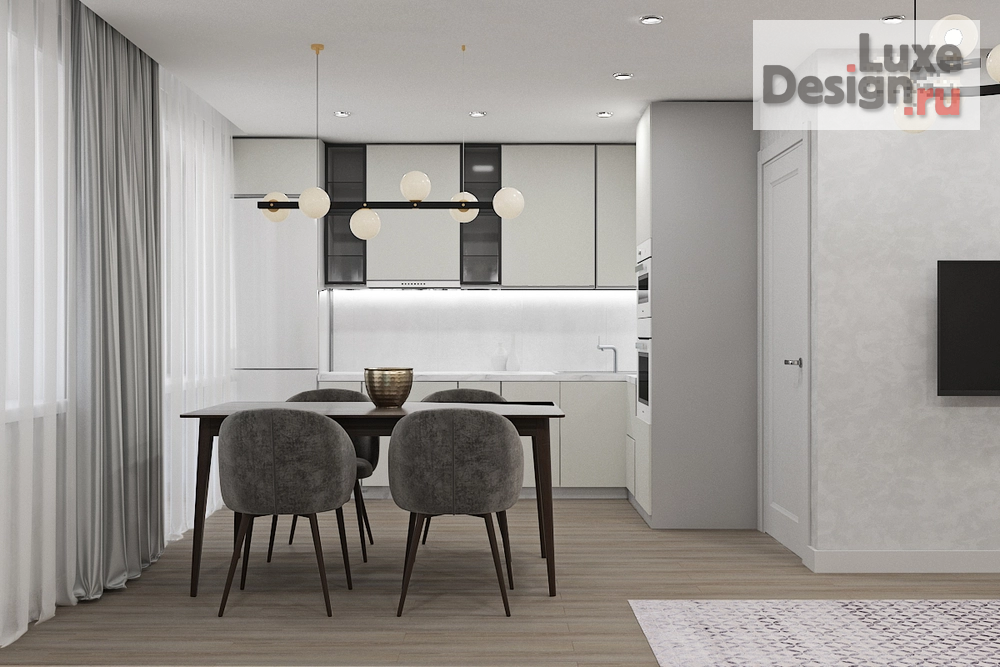 Дизайн интерьера трехкомнатной квартиры "Дизайн трех комнатной квартиры" (фото 2)