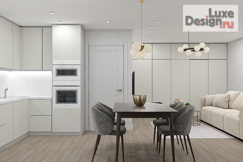 Дизайн интерьера трехкомнатной квартиры "Дизайн трех комнатной квартиры" (фото 4)