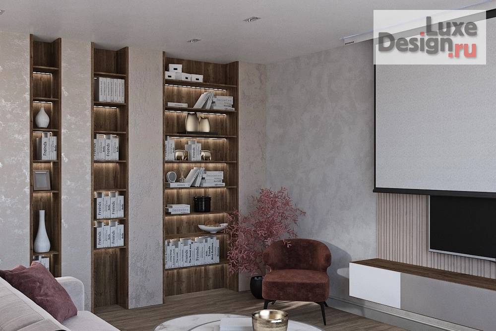 Дизайн интерьера кухни "Дизайн-проект кухни-гостиной в ЖК Белый Парус." (фото 3)