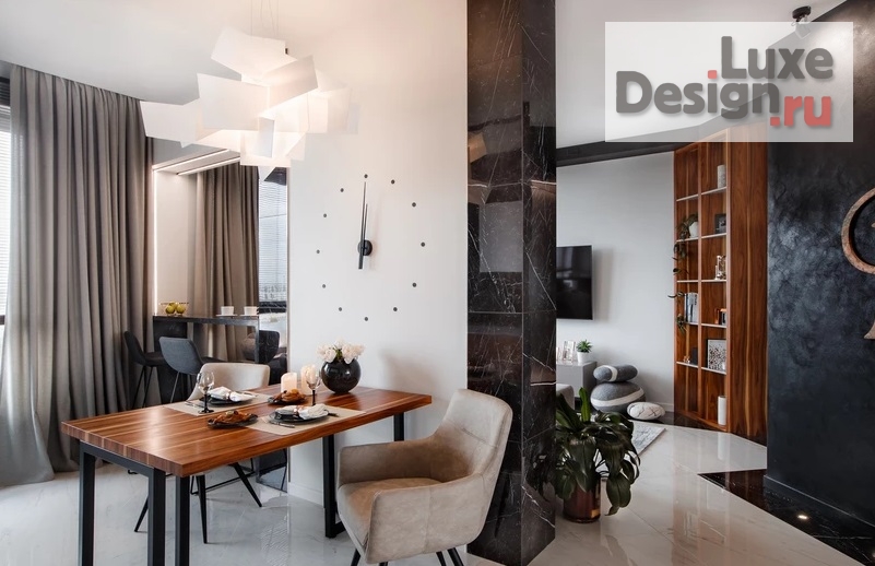 Дизайн интерьера двухкомнатной квартиры "Поворот на минимализм" (фото 1)