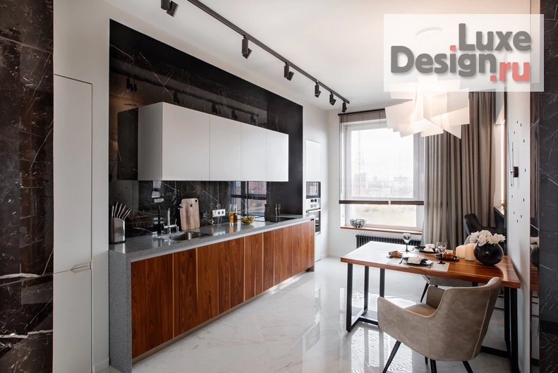 Дизайн интерьера двухкомнатной квартиры "Поворот на минимализм" (фото 2)