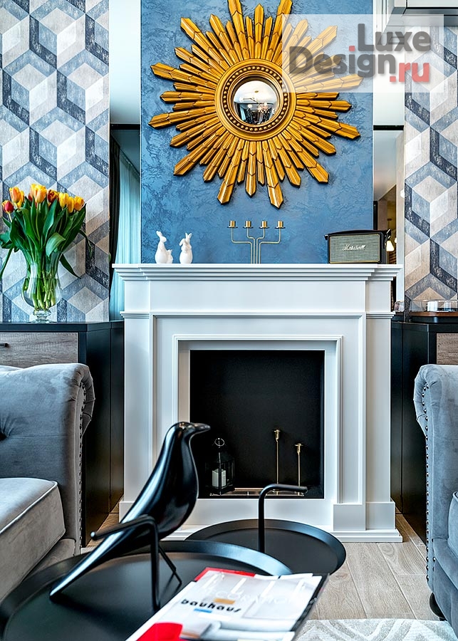 Дизайн интерьера квартиры "Фьюжн с элементами лофт в ЖК "Солнечный остров"" (фото 1)