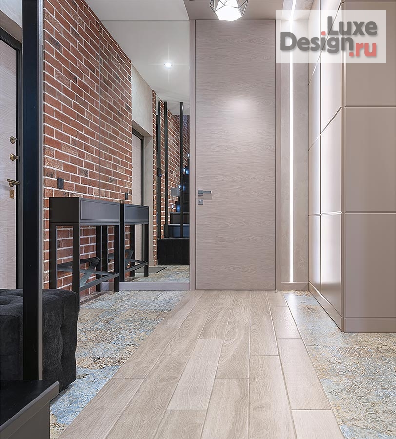 Дизайн интерьера квартиры "Фьюжн с элементами лофт в ЖК "Солнечный остров"" (фото 12)