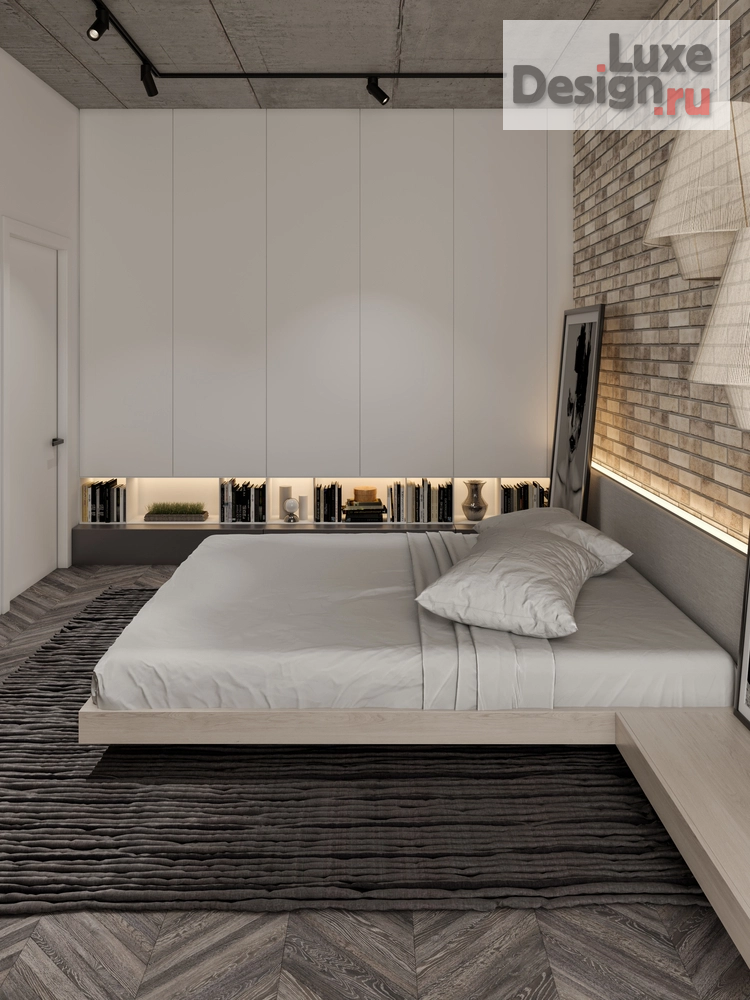 Дизайн интерьера пентхауса "ДВУХУРОВНЕВАЯ КВАРТИРА С ТЕРРАСОЙ "ЮЖНЫЕ КВАРТАЛЫ"" (фото 14)