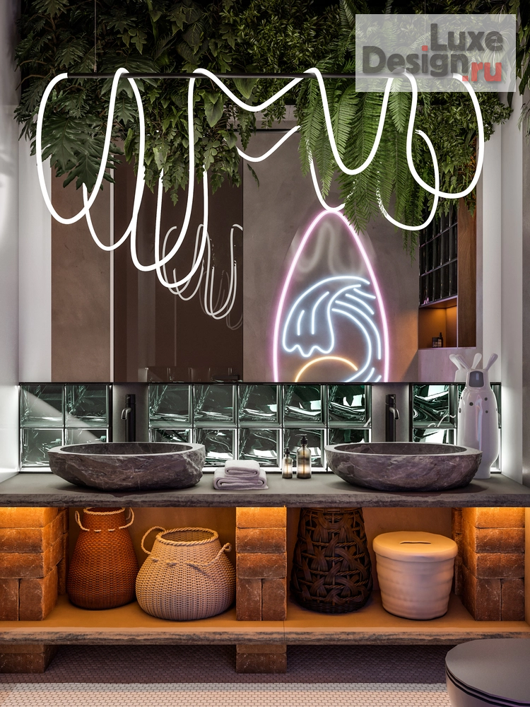 Дизайн интерьера пентхауса "ДВУХУРОВНЕВАЯ КВАРТИРА С ТЕРРАСОЙ "ЮЖНЫЕ КВАРТАЛЫ"" (фото 1)