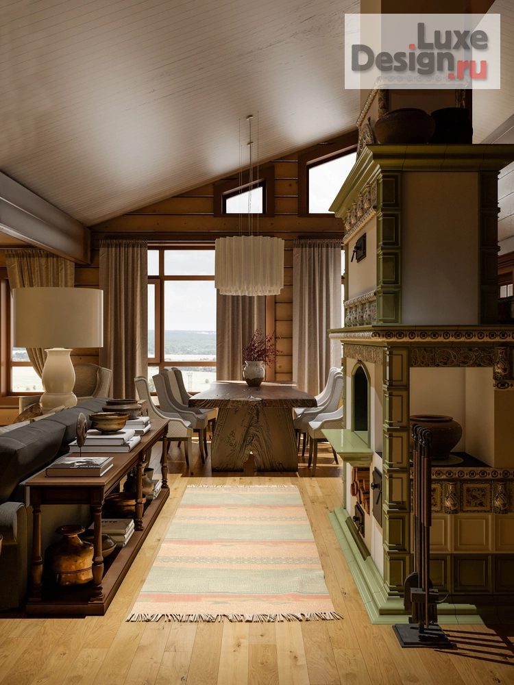 Дизайн интерьера загородного дома "Интерьер загородного дома  на оз. Таватуй" (фото 13)